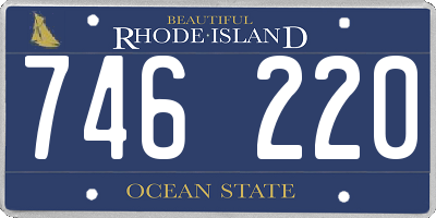 RI license plate 746220