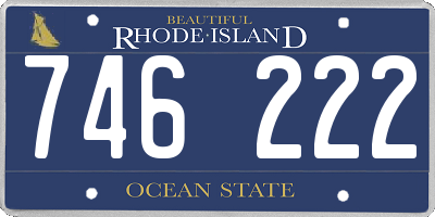 RI license plate 746222