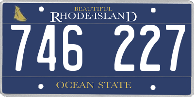 RI license plate 746227