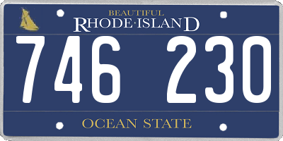 RI license plate 746230