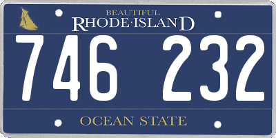 RI license plate 746232