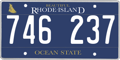 RI license plate 746237