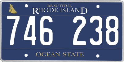 RI license plate 746238