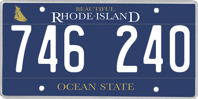 RI license plate 746240