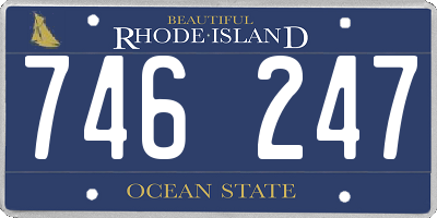 RI license plate 746247