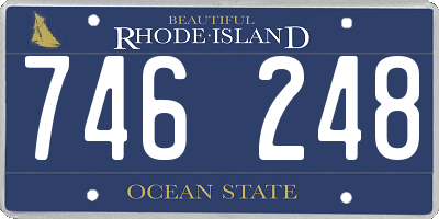 RI license plate 746248