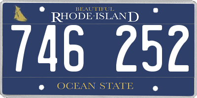 RI license plate 746252