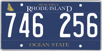RI license plate 746256