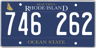 RI license plate 746262