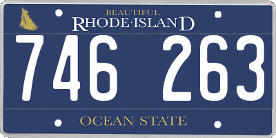 RI license plate 746263