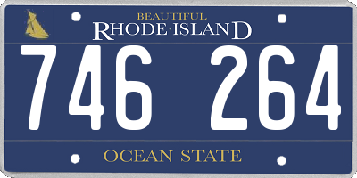 RI license plate 746264