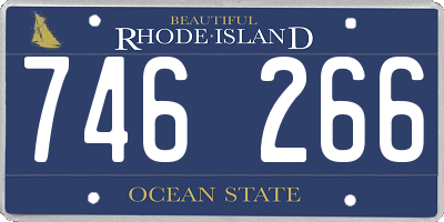 RI license plate 746266