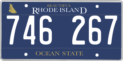 RI license plate 746267