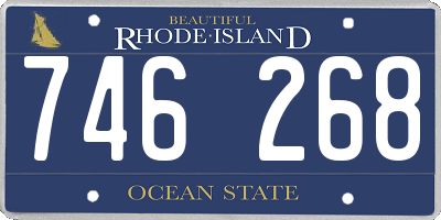 RI license plate 746268