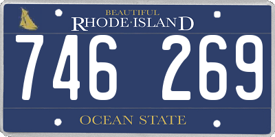 RI license plate 746269