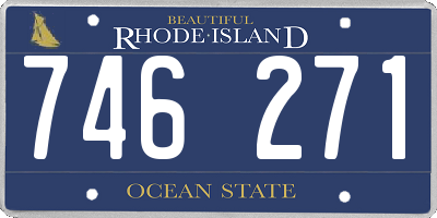 RI license plate 746271