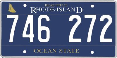 RI license plate 746272