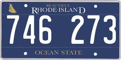 RI license plate 746273
