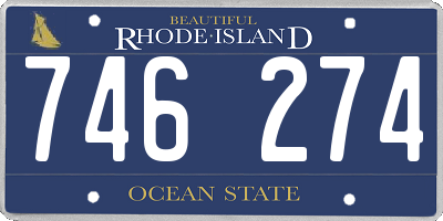 RI license plate 746274