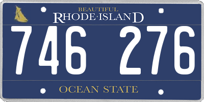 RI license plate 746276