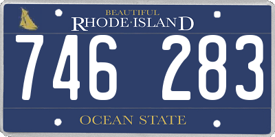 RI license plate 746283