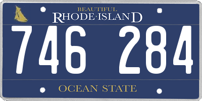 RI license plate 746284