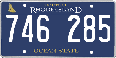 RI license plate 746285