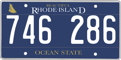 RI license plate 746286