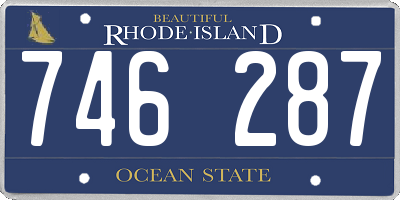 RI license plate 746287