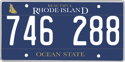 RI license plate 746288