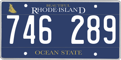 RI license plate 746289