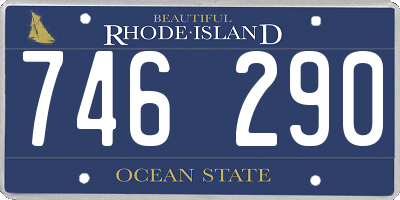 RI license plate 746290