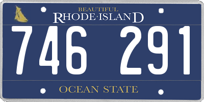 RI license plate 746291