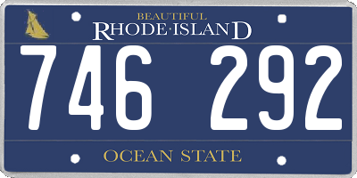 RI license plate 746292