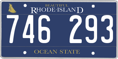 RI license plate 746293
