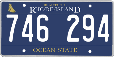 RI license plate 746294