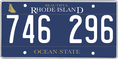 RI license plate 746296