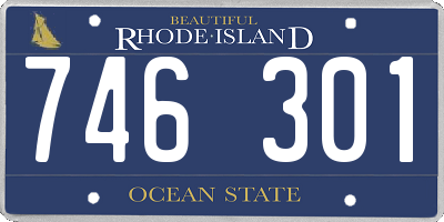 RI license plate 746301