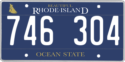 RI license plate 746304