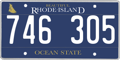 RI license plate 746305