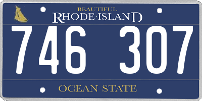 RI license plate 746307