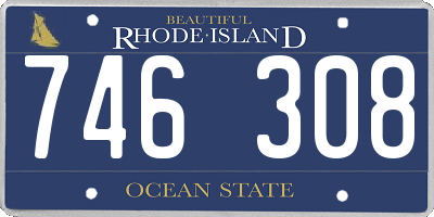 RI license plate 746308