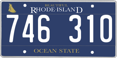 RI license plate 746310