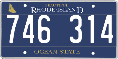 RI license plate 746314