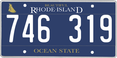 RI license plate 746319