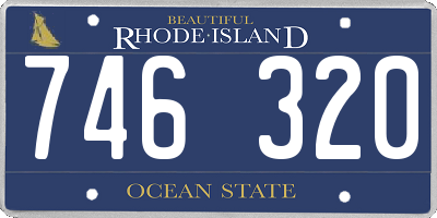 RI license plate 746320