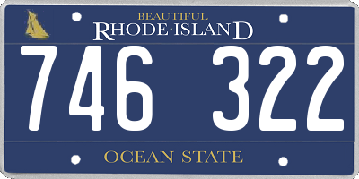 RI license plate 746322