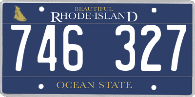 RI license plate 746327