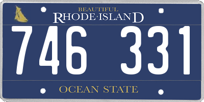 RI license plate 746331