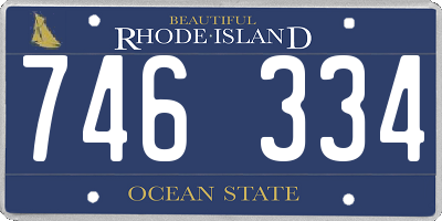 RI license plate 746334